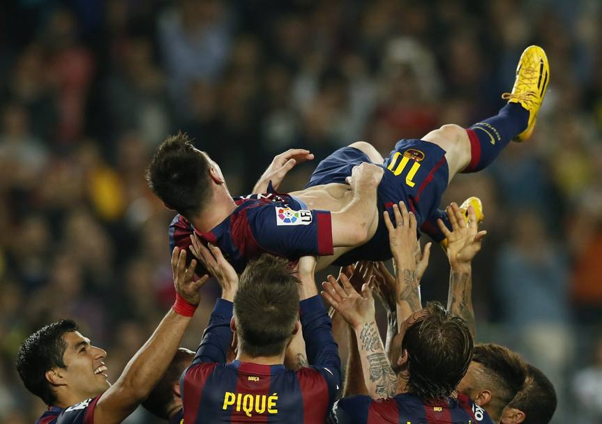 Messi in trionfo. Action Images